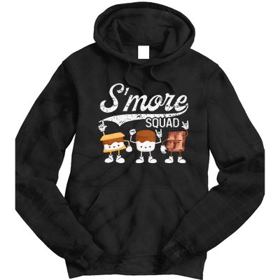 Smore Squad Camping Campfire Chocolate Marshmallow SMores Tie Dye Hoodie