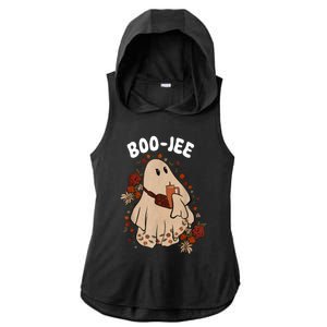 Spooky Season Cute Ghost Halloween Costume Boujee BooJee Ladies PosiCharge Tri-Blend Wicking Draft Hoodie Tank