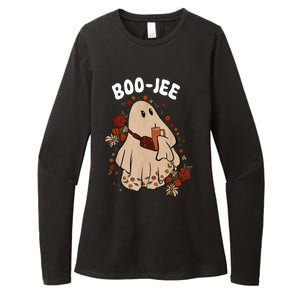 Spooky Season Cute Ghost Halloween Costume Boujee BooJee Womens CVC Long Sleeve Shirt