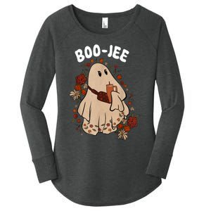 Spooky Season Cute Ghost Halloween Costume Boujee BooJee Women's Perfect Tri Tunic Long Sleeve Shirt