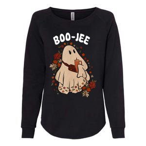 Spooky Season Cute Ghost Halloween Costume Boujee BooJee Womens California Wash Sweatshirt