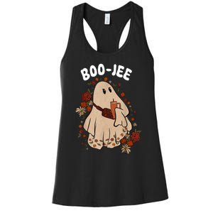 Spooky Season Cute Ghost Halloween Costume Boujee BooJee Women's Racerback Tank