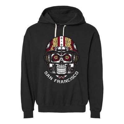 Sugar Skull Candy San Francisco Garment-Dyed Fleece Hoodie