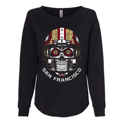 Sugar Skull Candy San Francisco Womens California Wash Sweatshirt