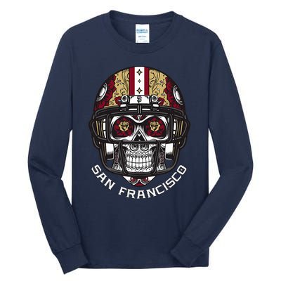 Sugar Skull Candy San Francisco Tall Long Sleeve T-Shirt