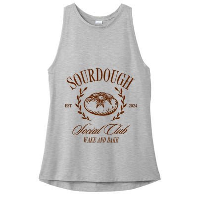 Sourdough Social Club Bread Wake & Bake In My Sourdough Era Ladies PosiCharge Tri-Blend Wicking Tank