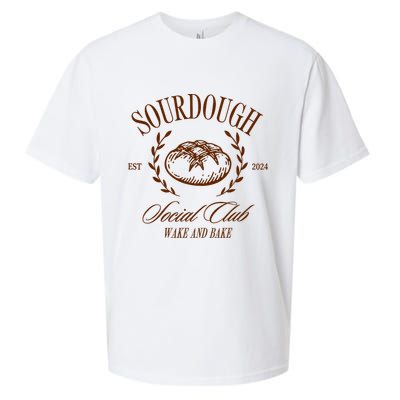 Sourdough Social Club Bread Wake & Bake In My Sourdough Era Sueded Cloud Jersey T-Shirt