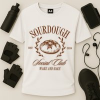 Sourdough Social Club Bread Wake & Bake In My Sourdough Era Cooling Performance Crew T-Shirt