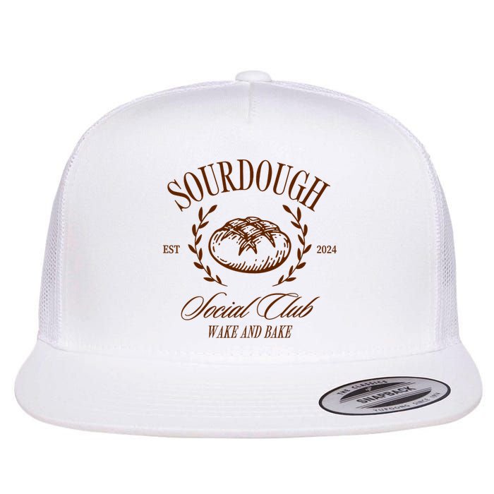 Sourdough Social Club Bread Wake & Bake In My Sourdough Era Flat Bill Trucker Hat