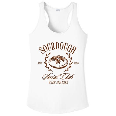 Sourdough Social Club Bread Wake & Bake In My Sourdough Era Ladies PosiCharge Competitor Racerback Tank