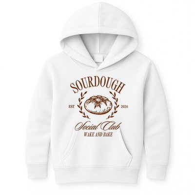 Sourdough Social Club Bread Wake & Bake In My Sourdough Era Kids Hoodie