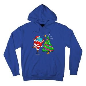 Santa Sea Cow Christmas Tree Tip Star Florida Atee Lover Meaningful Gift Tall Hoodie