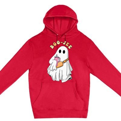 Spooky Season Cute Ghost Halloween Costume Boujee BooJee Premium Pullover Hoodie