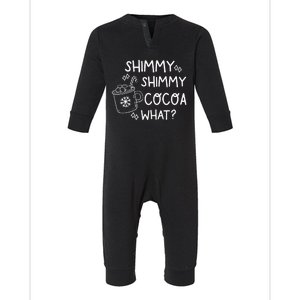 Shimmy Shimmy Cocoa What Infant Fleece One Piece