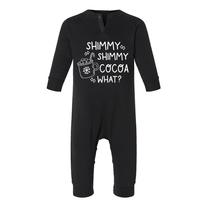 Shimmy Shimmy Cocoa What Infant Fleece One Piece