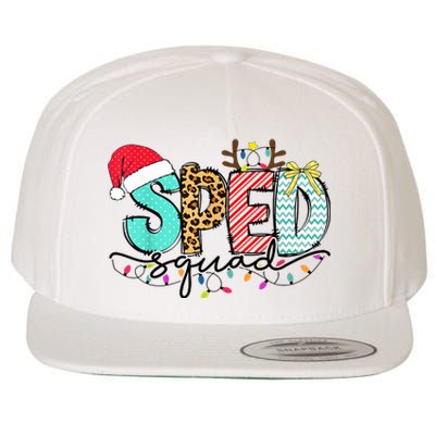 Sped Squad Christmas Lights Special Education Teacher Christmas Wool Snapback Cap