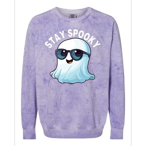 Stay Spooky Cute Ghost Boo Spooky Season Funny Halloween Spooky Boo Colorblast Crewneck Sweatshirt