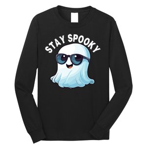 Stay Spooky Cute Ghost Boo Spooky Season Funny Halloween Spooky Boo Long Sleeve Shirt