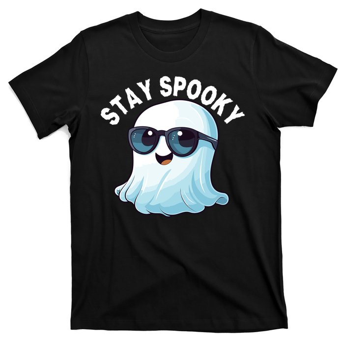 Stay Spooky Cute Ghost Boo Spooky Season Funny Halloween Spooky Boo T-Shirt