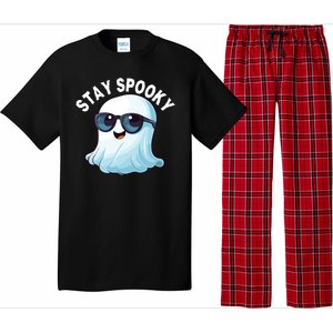 Stay Spooky Cute Ghost Boo Spooky Season Funny Halloween Spooky Boo Pajama Set