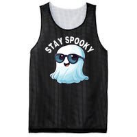 Stay Spooky Cute Ghost Boo Spooky Season Funny Halloween Spooky Boo Mesh Reversible Basketball Jersey Tank