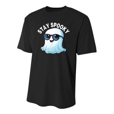 Stay Spooky Cute Ghost Boo Spooky Season Funny Halloween Spooky Boo Youth Performance Sprint T-Shirt