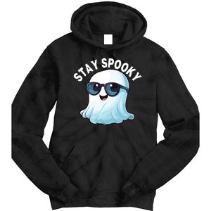 Stay Spooky Cute Ghost Boo Spooky Season Funny Halloween Spooky Boo Tie Dye Hoodie