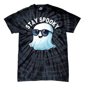 Stay Spooky Cute Ghost Boo Spooky Season Funny Halloween Spooky Boo Tie-Dye T-Shirt