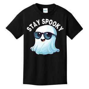 Stay Spooky Cute Ghost Boo Spooky Season Funny Halloween Spooky Boo Kids T-Shirt