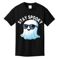 Stay Spooky Cute Ghost Boo Spooky Season Funny Halloween Spooky Boo Kids T-Shirt