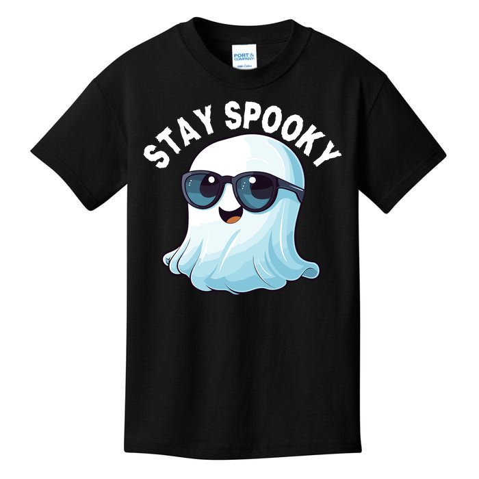 Stay Spooky Cute Ghost Boo Spooky Season Funny Halloween Spooky Boo Kids T-Shirt