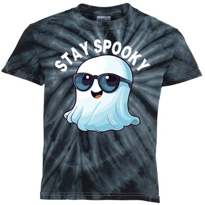 Stay Spooky Cute Ghost Boo Spooky Season Funny Halloween Spooky Boo Kids Tie-Dye T-Shirt