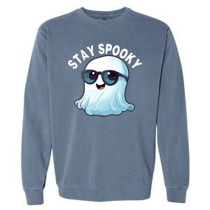 Stay Spooky Cute Ghost Boo Spooky Season Funny Halloween Spooky Boo Garment-Dyed Sweatshirt