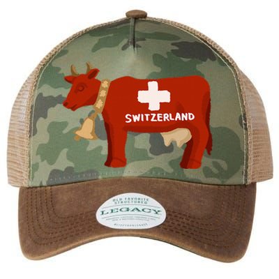 Switzerland Swiss Cow Legacy Tie Dye Trucker Hat