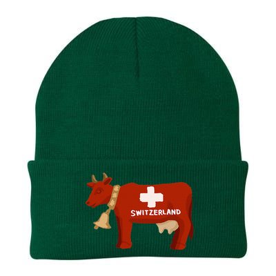 Switzerland Swiss Cow Knit Cap Winter Beanie