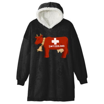 Switzerland Swiss Cow Hooded Wearable Blanket