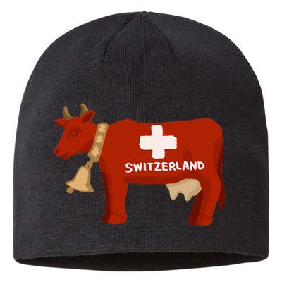 Switzerland Swiss Cow Sustainable Beanie