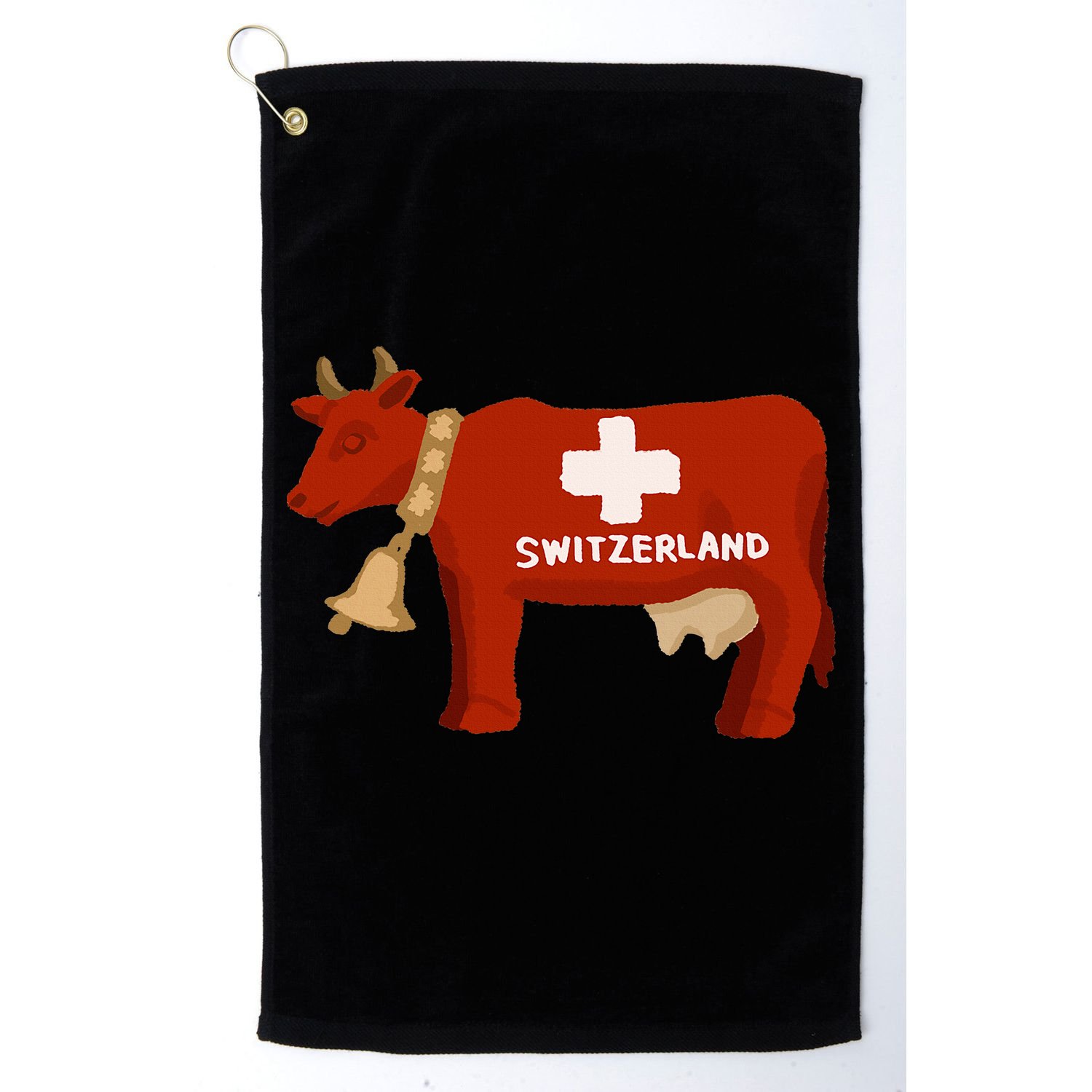 Switzerland Swiss Cow Golf Towel