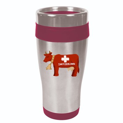Switzerland Swiss Cow 16oz Travel Tumbler