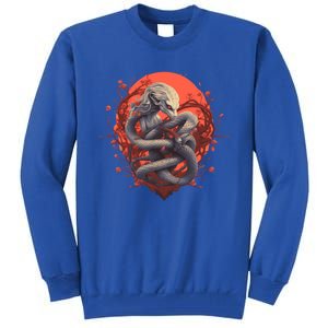 Serpents Snake Couple Rotic Idea Creative Inspiration Cute Gift Tall Sweatshirt