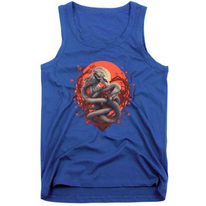 Serpents Snake Couple Rotic Idea Creative Inspiration Cute Gift Tank Top