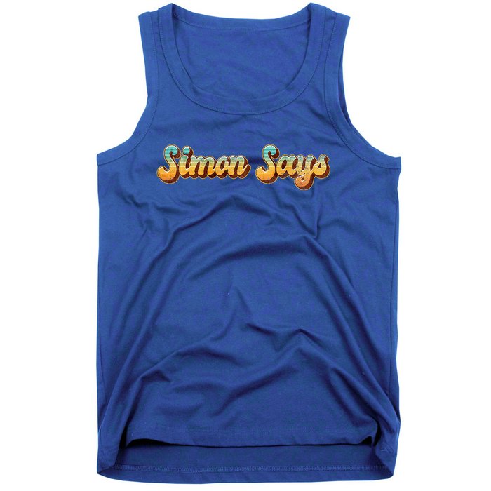 Simon Says Childhood Games From The 80s Or 90s Costume Tank Top