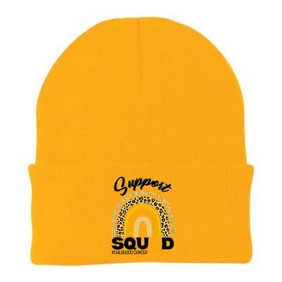 Support Squad Childhood Cancer Knit Cap Winter Beanie