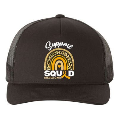 Support Squad Childhood Cancer Yupoong Adult 5-Panel Trucker Hat