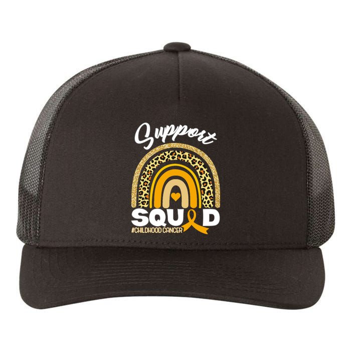 Support Squad Childhood Cancer Yupoong Adult 5-Panel Trucker Hat