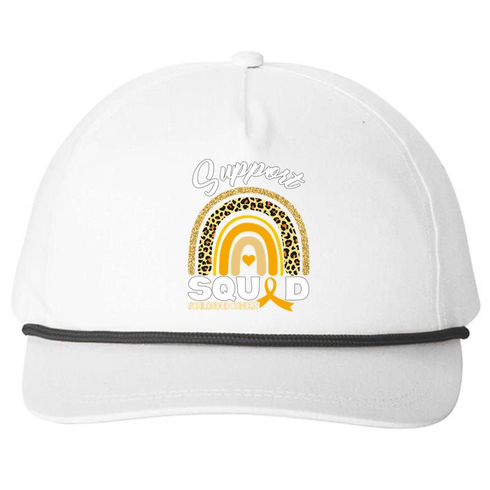 Support Squad Childhood Cancer Snapback Five-Panel Rope Hat