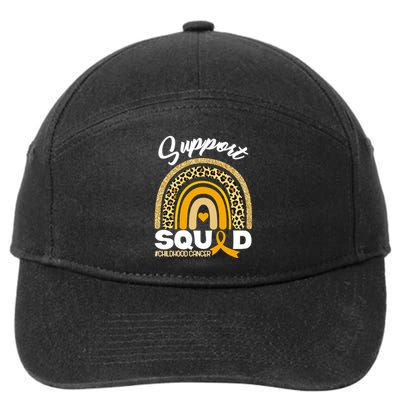 Support Squad Childhood Cancer 7-Panel Snapback Hat