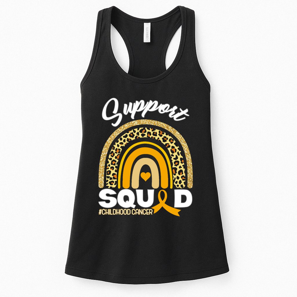 Support Squad Childhood Cancer Womens Tank Top