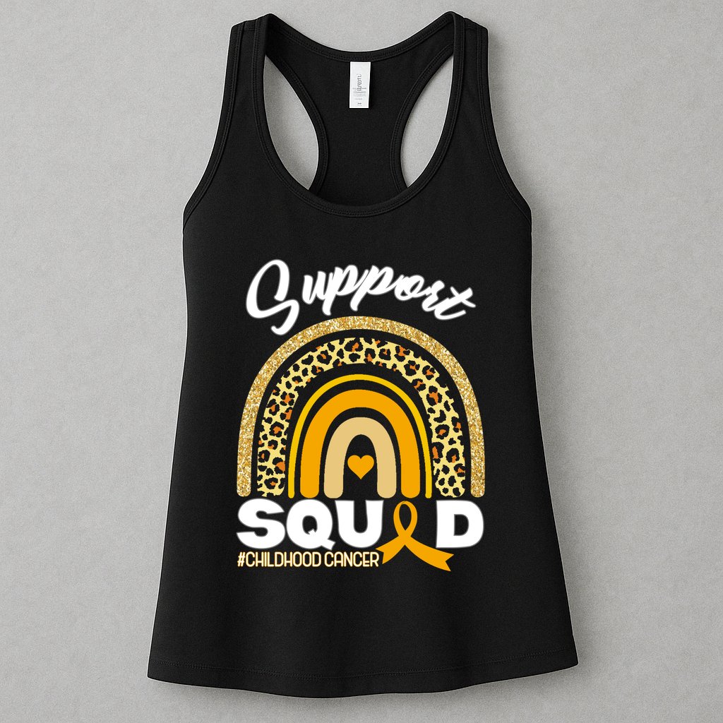 Support Squad Childhood Cancer Womens Tank Top