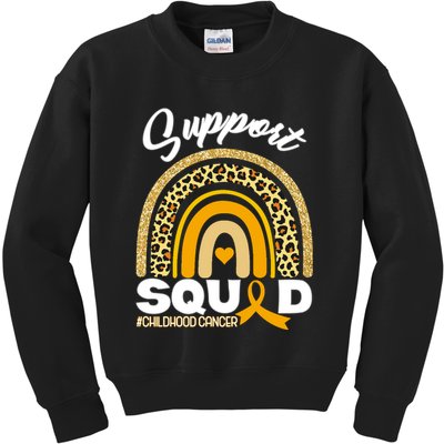 Support Squad Childhood Cancer Kids Sweatshirt